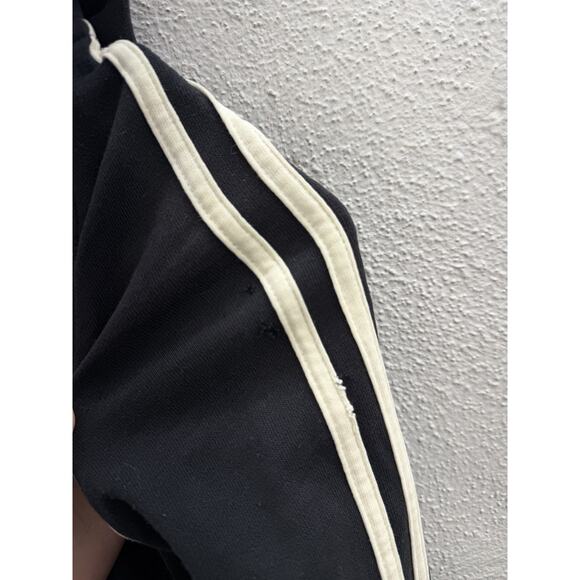 The North Face Womens Jacket Size Small Black Zip Up Hooded White Lines - Picture 3 of 13